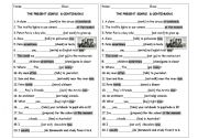 English Worksheet: present continuous & present simple