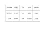 English Worksheet: Game for practicing gerunds and infinitives