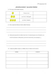 English worksheet: dream holiday