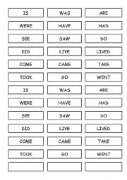 English Worksheet: Verbs