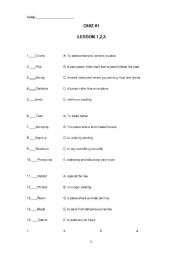 English worksheet: Connecting with Words