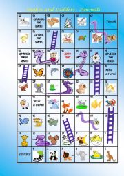 SNAKES AND LADDERS - ANIMALS