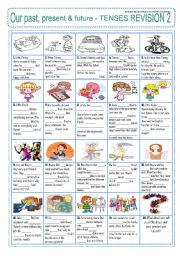 English Worksheet: VERB TENSES 2 - MiNi PiCtUrE StOrIeS - GRAMMAR IN CONTEXT