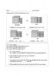English worksheet: Place Value Review