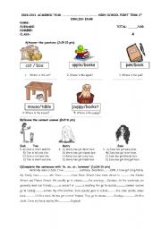 English Worksheet: exam