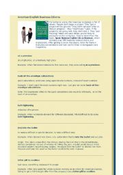 Business idioms and phrases - ESL worksheet by gean marie
