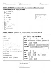 English worksheet: text about physical caracteristics
