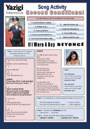 Song - IF I WERE A BOY (By Beyonc) - Second Conditional