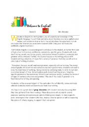 English Worksheet: Syllabus for Nineth Grade