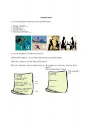 English worksheet: Holidays