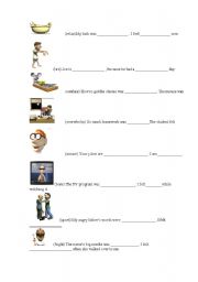 English Worksheet: using ed or ing as and adjective