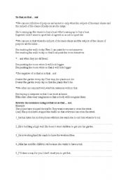 English Worksheet: so that