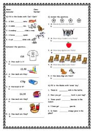 English Worksheet: quiz for kids 2