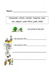 English worksheet: Going Places