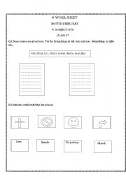 English Worksheet: living things and non living things