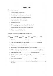 English worksheet: Passive voice