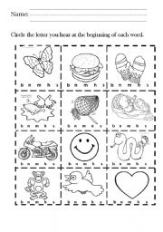 English Worksheet: Letters Sounds