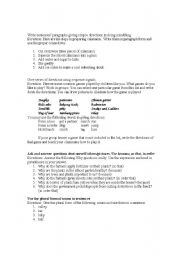 English worksheet: PELC- activities