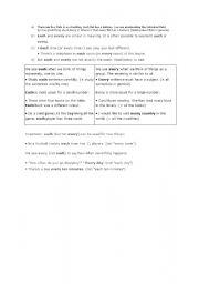 English worksheet: Usage of Each and Every 