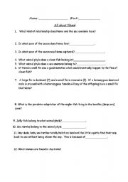 English Worksheet: All About Nemo