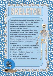 The skeleton worksheets