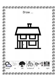 English worksheet: Draw it!