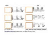 English Worksheet: Family