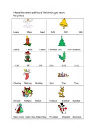 English Worksheet: CHRISTMAS