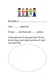 English Worksheet: My Name is