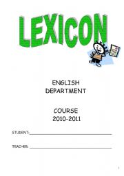 Lexicon  for special needs students (Part 1)
