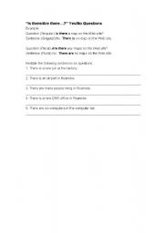 English Worksheet: There is