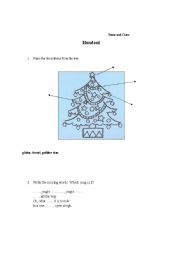 English Worksheet: christmas handout