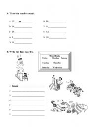 English worksheet: general test