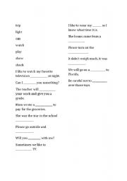 English Worksheet: Multiple Meaning Words