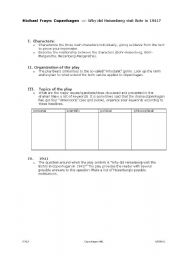 English Worksheet: Worksheet on M.Frayn: Copenhagen 