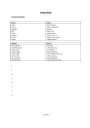 English worksheet: Preset simple question word order
