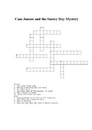 English worksheet: Cam Jansen and the Snowy Day Mystery