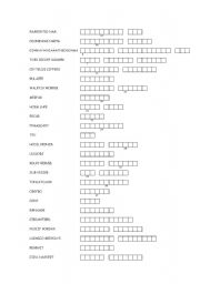 English worksheet: find the jobs scrambled words