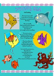 English Worksheet: the young sea - a poem 