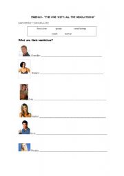 English worksheet: Friends- the one with all the resolutions
