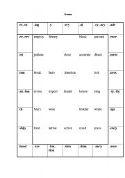 Word formation worksheets