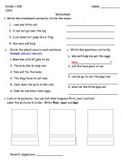 English worksheet: worksheet