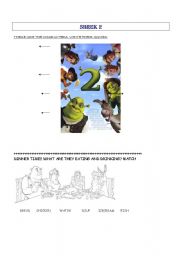 English worksheet: Shrek 2