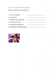English worksheet: Adverbs of frequency