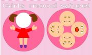 English Worksheet: Mood Wheel Kindergarten Girls Version