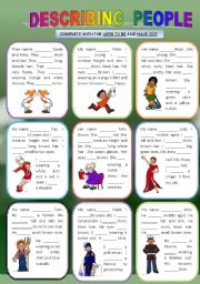 DESCRIBING PEOPLE (verbs To Be and Have got)