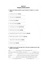 English worksheet: Simple Present and Frequency adverbs