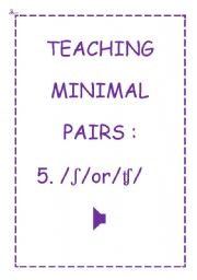 TEACHING MINIMAL PAIRS 5