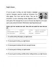 English worksheet: job