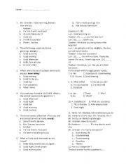 English worksheet: Mid Term Test